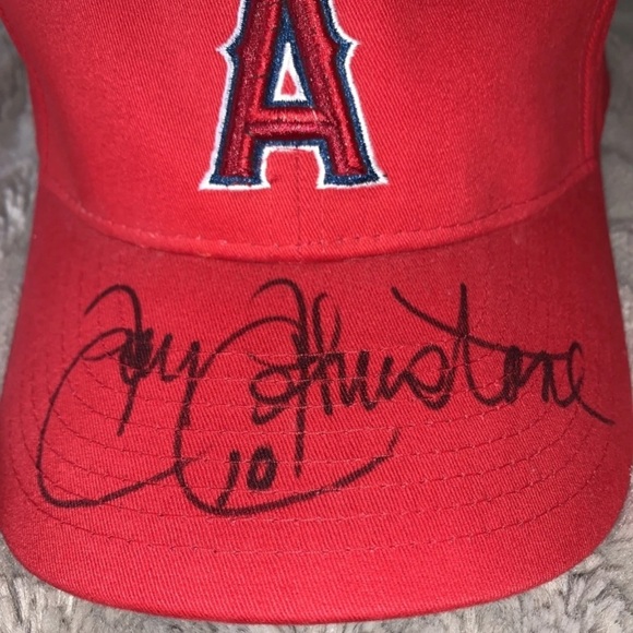 Jay Johnstone California Angels Autographed Baseball Hat - Picture 2 of 5
